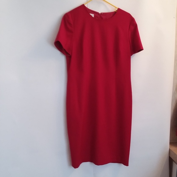 Red Woolen Talbots Dress - Picture 1 of 8